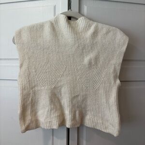Maeve cream cropped sweater top